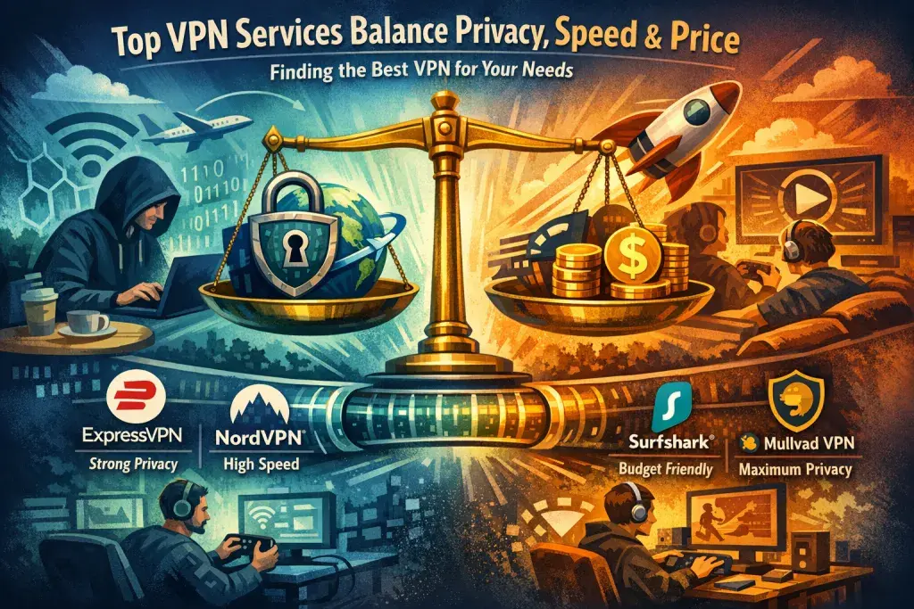 Top VPN Services Balance Privacy, Speed and Price for Different Needs
